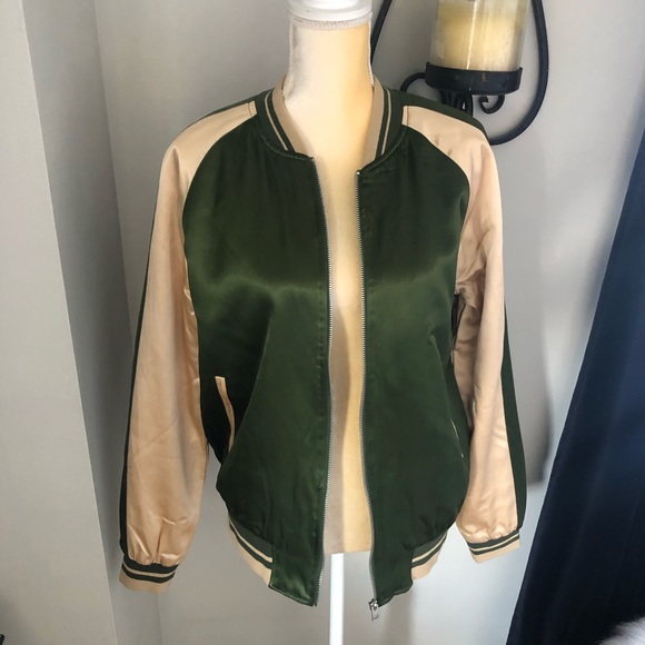 TOPSHOP MEN’S CLASSIC BOMBER JACKET, NWOT - Picture 3 of 6